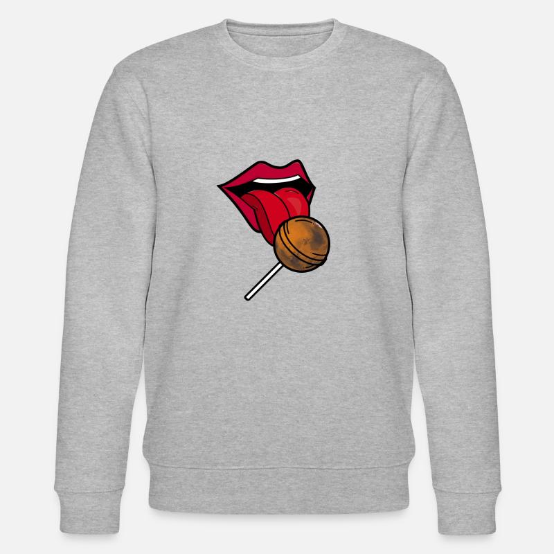 Planet Mars Lollipop - Stanley/Stella Unisex Bio-Sweatshirt CHANGER  - Grau meliert