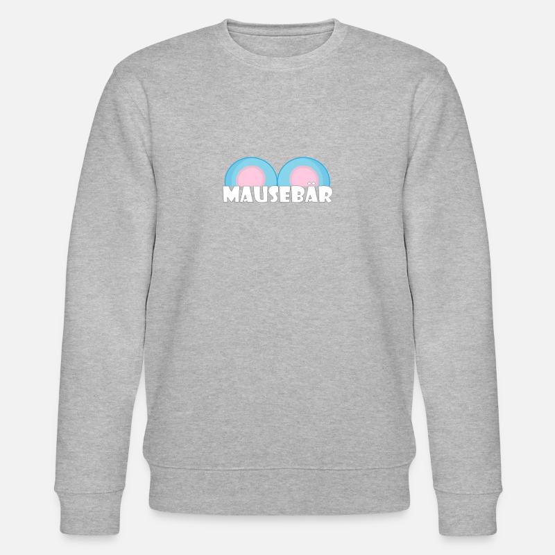 Kosename Mausebär Geschenkidee - Stanley/Stella Unisex Bio-Sweatshirt CHANGER  - Grau meliert