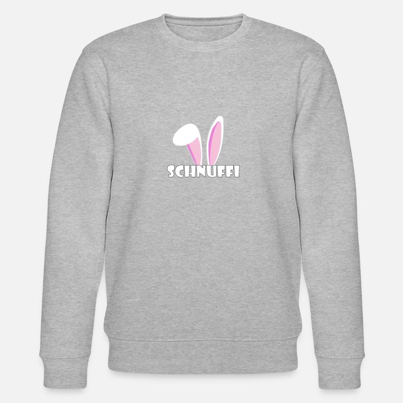 Kosename Schnuffi Geschenkidee - Stanley/Stella Unisex Bio-Sweatshirt CHANGER  - Grau meliert