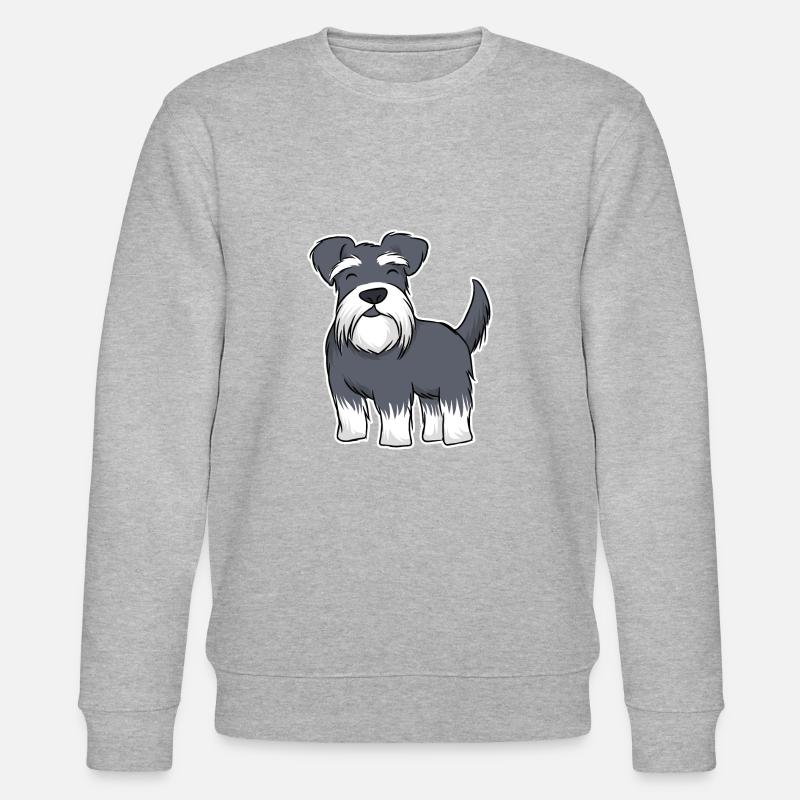 Miniature Schnauzer - Stanley/Stella Unisex Bio-Sweatshirt CHANGER - Grau meliert