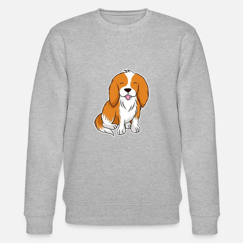 cavalier roi Charles Spaniel - Sweat bio CHANGER Stanley/Stella Unisexe - gris chiné