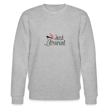 Scheidung - Just divorced - Stanley/Stella Unisex Bio-Sweatshirt CHANGER  - Grau meliert - Vorne - Nik (191cm) & Marisol (170cm)