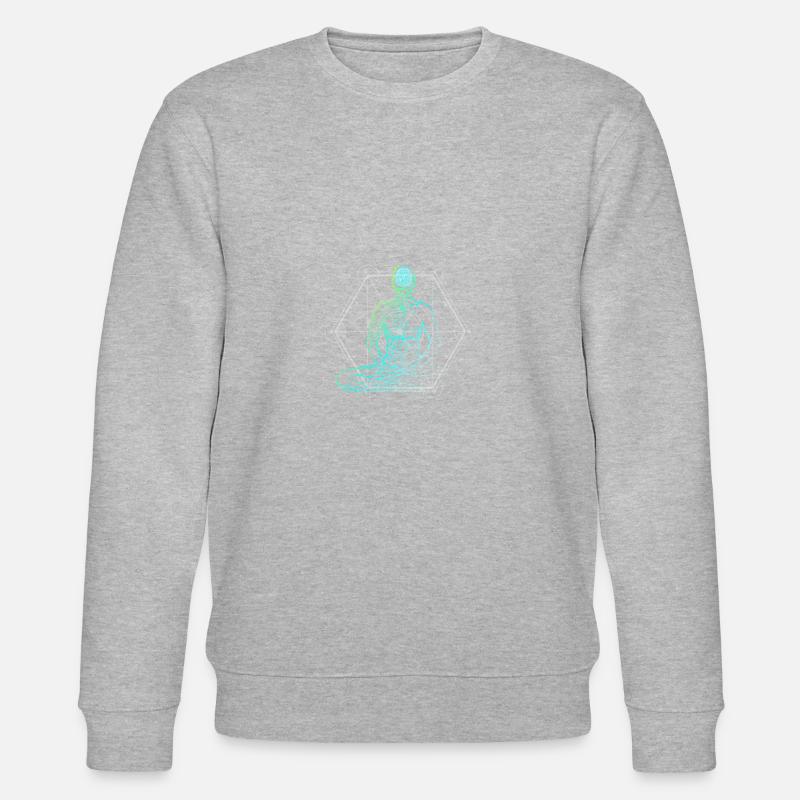 Geometrie des Geistes - Stanley/Stella Unisex Bio-Sweatshirt CHANGER - Grau meliert