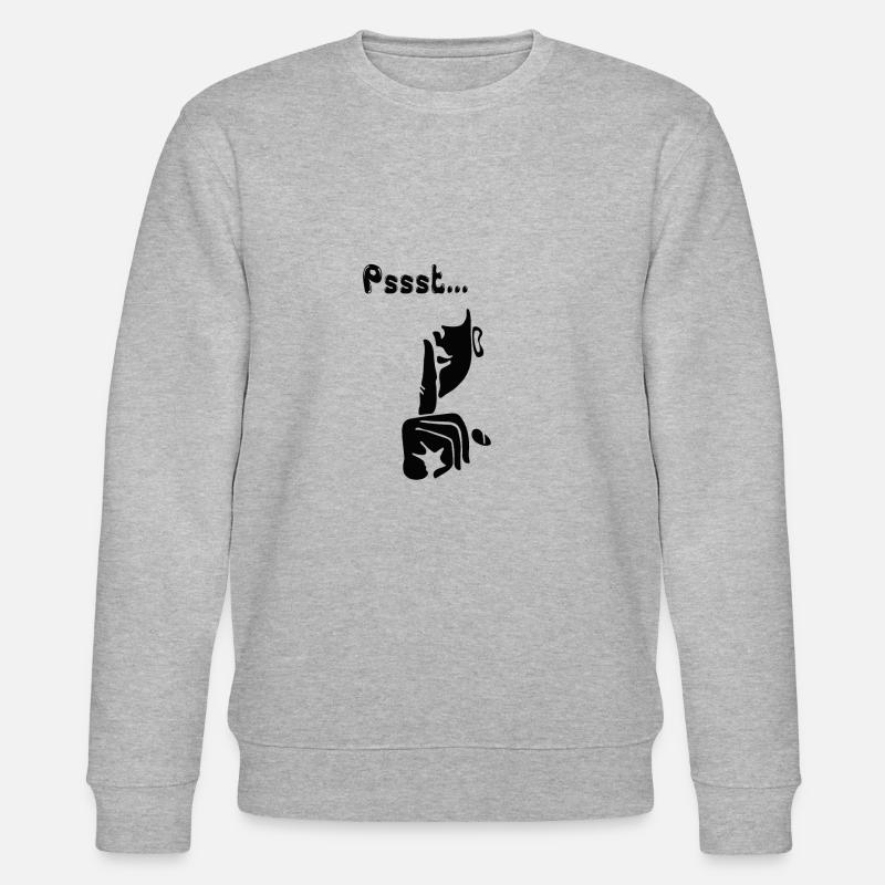 Pssst ... soyez tranquille - Sweat bio CHANGER Stanley/Stella Unisexe - gris chiné