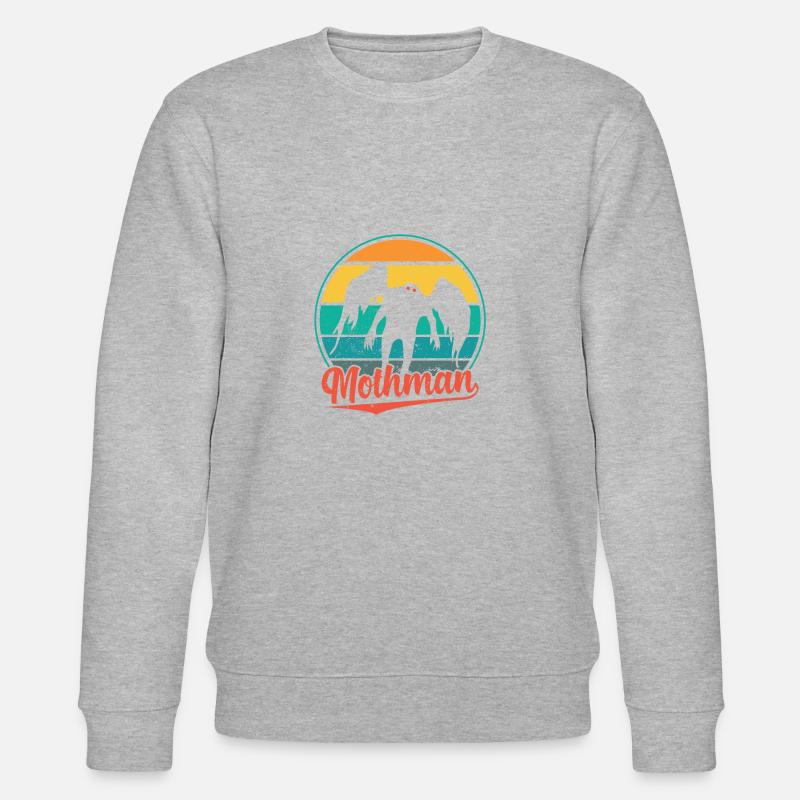Mothman avec papillon - Sweat bio CHANGER Stanley/Stella Unisexe - gris chiné
