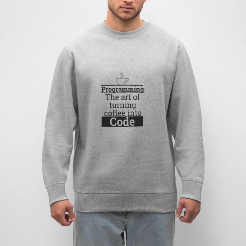 "Programming Coffee to Code" | Programmer Stanley/Stella CHANGER Unisex Organic Sweatshirt