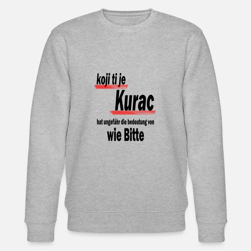 koji kurac - Stanley/Stella Unisex Bio-Sweatshirt CHANGER  - Grau meliert