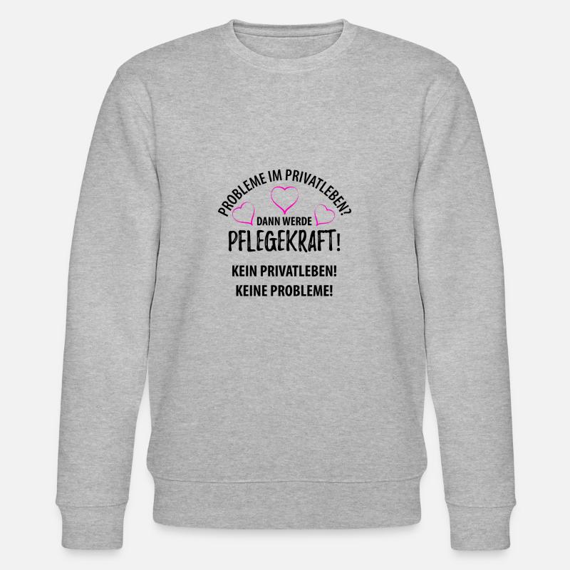 Altenpfleger - Pflege - Stanley/Stella Unisex Bio-Sweatshirt CHANGER - Grau meliert