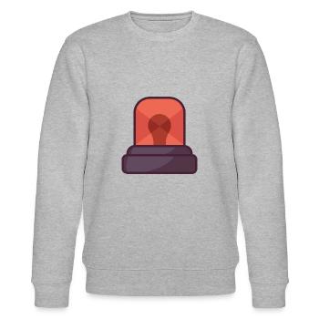 Police Light - Stanley/Stella CHANGER Unisex Organic Sweatshirt - heather grey - Front - Nik (191cm) & Marisol (170cm)
