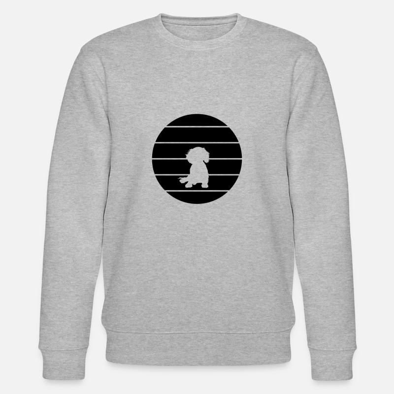 Dackel Dachshund Teckel - Stanley/Stella Unisex Bio-Sweatshirt CHANGER  - Grau meliert
