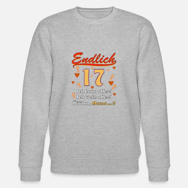 ENDLICH 17 - Stanley/Stella Unisex Bio-Sweatshirt CHANGER  - Grau meliert