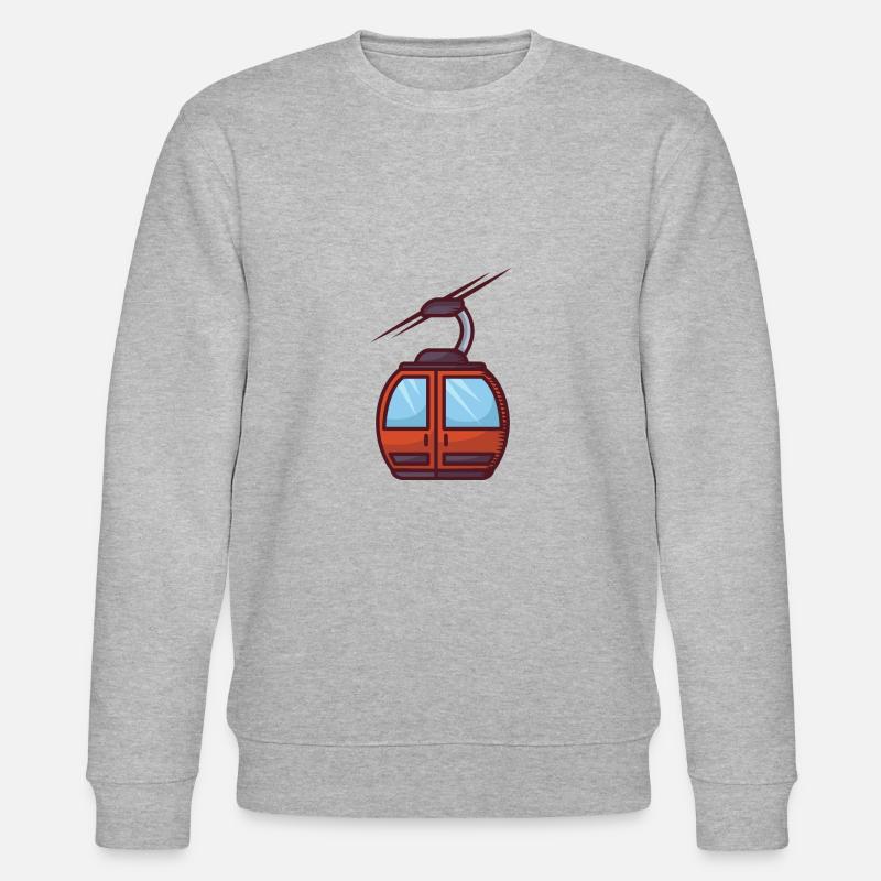 Gondelbahn - Stanley/Stella Unisex Bio-Sweatshirt CHANGER  - Grau meliert