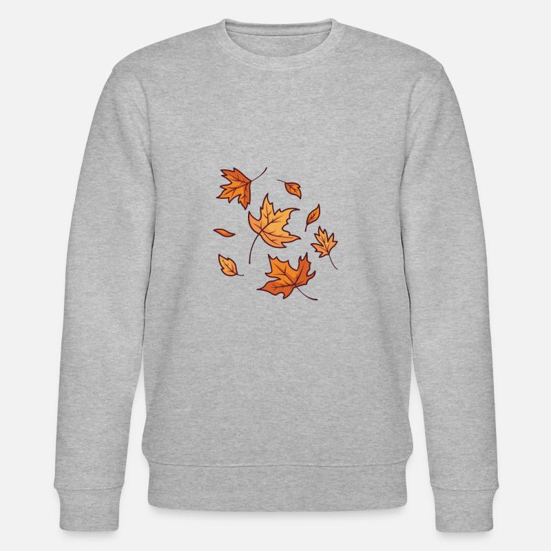 Feuilles d’automne - Sweat bio CHANGER Stanley/Stella Unisexe - gris chiné