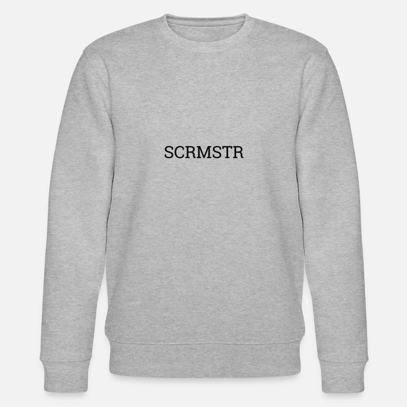 "SCRMSTR - Scrum Master" | - Stanley/Stella Unisex Bio-Sweatshirt CHANGER  - Grau meliert