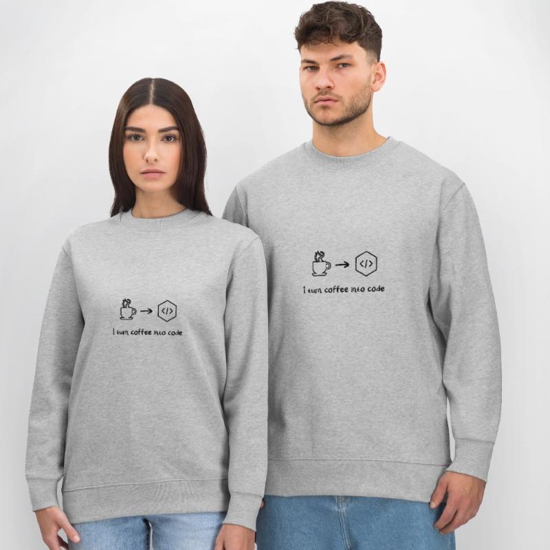 Coffee software developer engineer programmer Stanley/Stella CHANGER Unisex Organic Sweatshirt