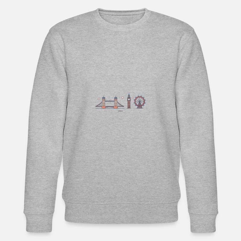 Toits de Londres - Sweat bio CHANGER Stanley/Stella Unisexe - gris chiné
