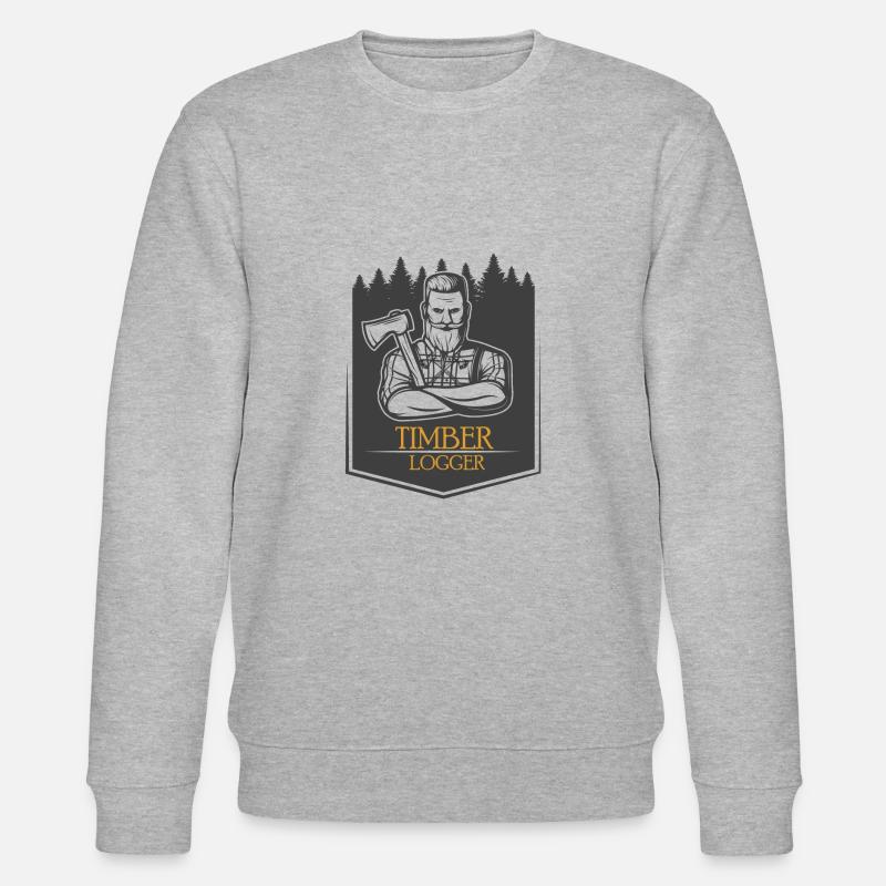 Holzfäller - Stanley/Stella Unisex Bio-Sweatshirt CHANGER  - Grau meliert