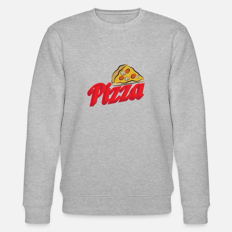 Pizza - Stanley/Stella Unisex Bio-Sweatshirt CHANGER  - Grau meliert