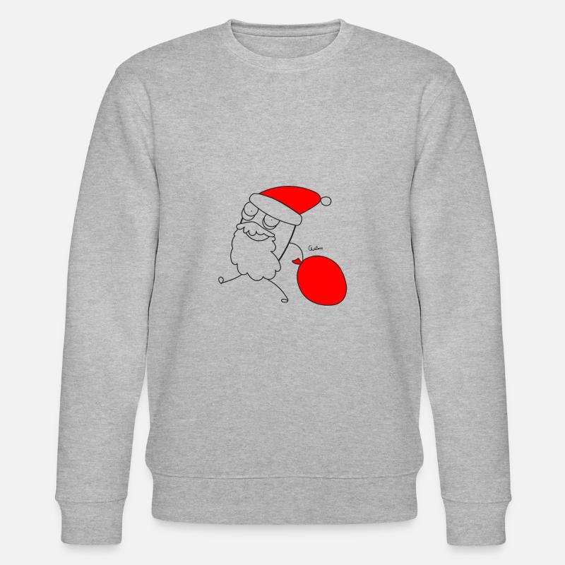 Chillions Santa Claus - Sweat bio CHANGER Stanley/Stella Unisexe - gris chiné