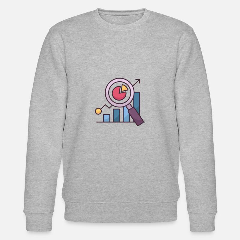 Kryptowährung - Stanley/Stella Unisex Bio-Sweatshirt CHANGER  - Grau meliert