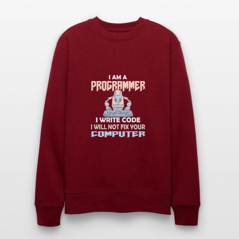 PROGRAMMIERER CODER HACKER Stanley/Stella Unisex Bio-Sweatshirt CHANGER 