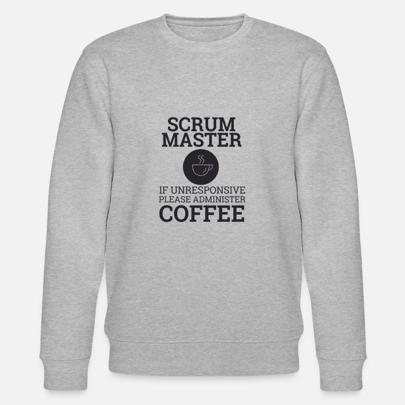 "Scrum Master" | Scrum Master - Stanley/Stella CHANGER Unisex Organic Sweatshirt - heather grey
