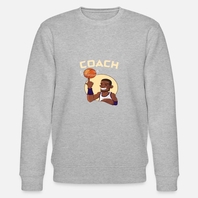 BASKET TSHIRT pour basket-ball coach - Sweat bio CHANGER Stanley/Stella Unisexe - gris chiné