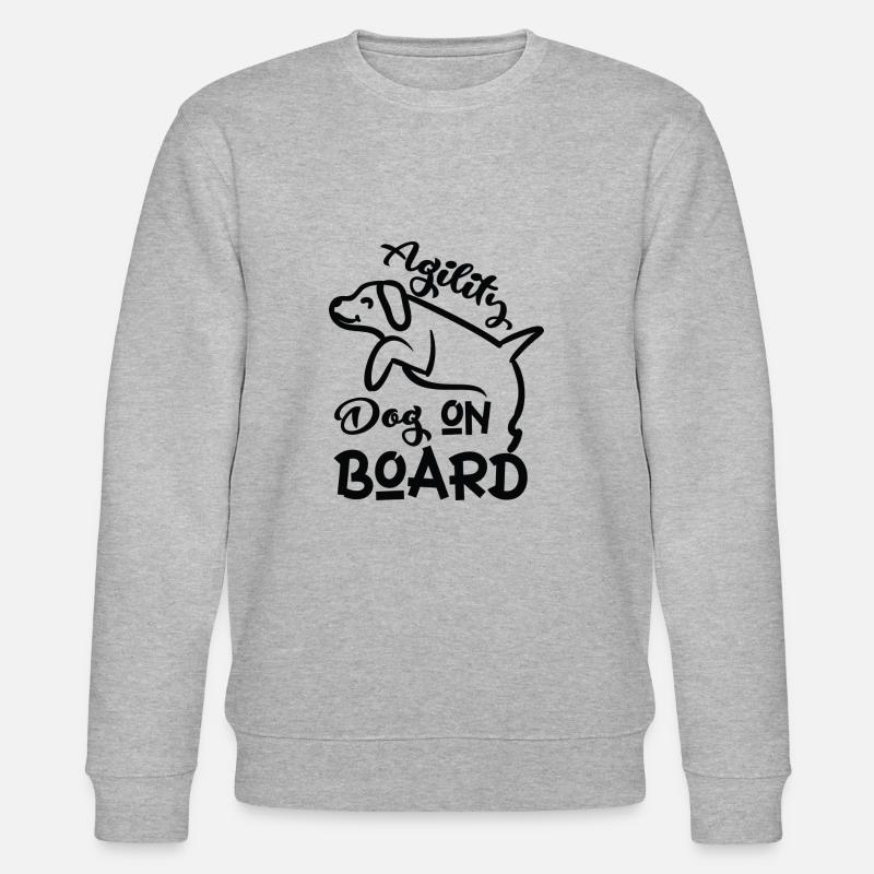 Crabot d’agilité à bord - Sweat bio CHANGER Stanley/Stella Unisexe - gris chiné