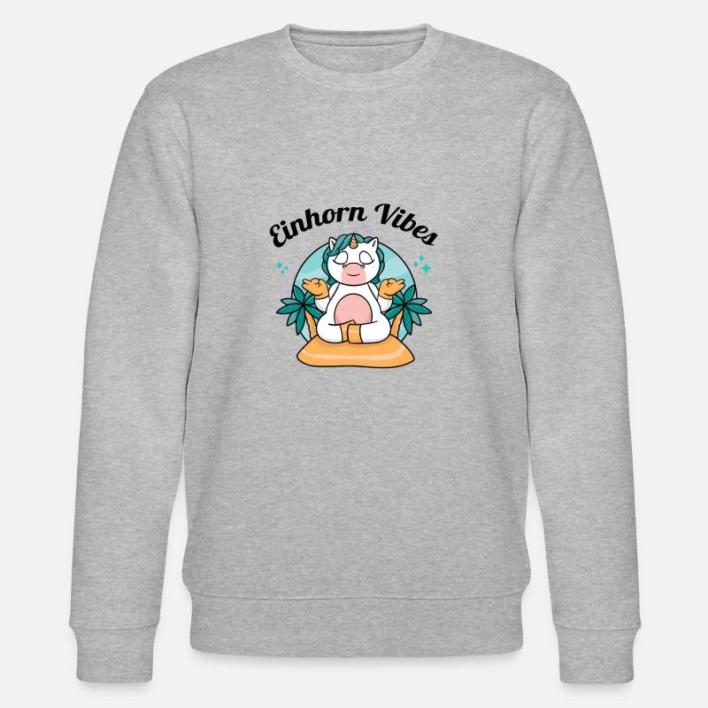 Team Einhorn - Stanley/Stella Unisex Bio-Sweatshirt CHANGER  - Grau meliert