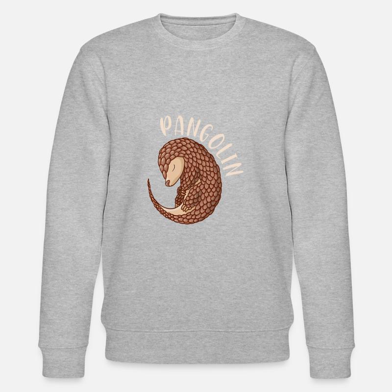 Cadeau doux pangolin pangolin - Sweat bio CHANGER Stanley/Stella Unisexe - gris chiné