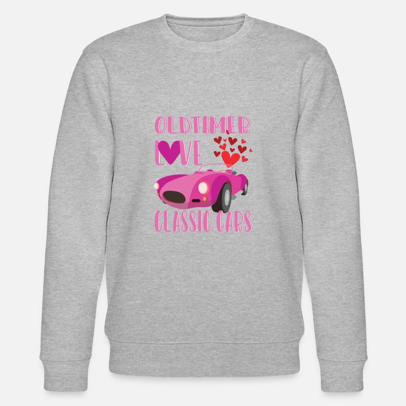 Oldtimer Love -classic cars - Sweat bio CHANGER Stanley/Stella Unisexe - gris chiné