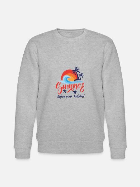 Zomer Zomertijd Natuur Vrije tijd Leven Zeggen - Stanley/Stella Uniseks bio-sweatshirt CHANGER - grijs gemêleerd