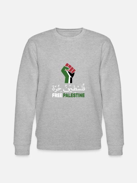 Det frie Palæstina støtter Palæstina og Gaza - Stanley/Stella økologisk unisex-sweatshirt CHANGER  - grå meleret