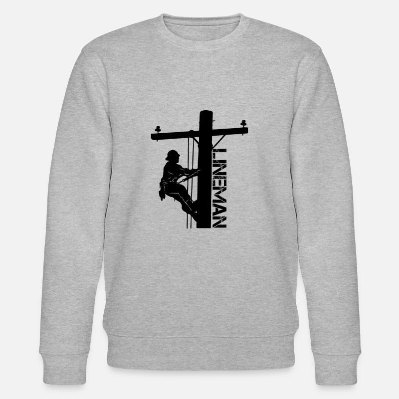 Lineman - Sweat bio CHANGER Stanley/Stella Unisexe - gris chiné