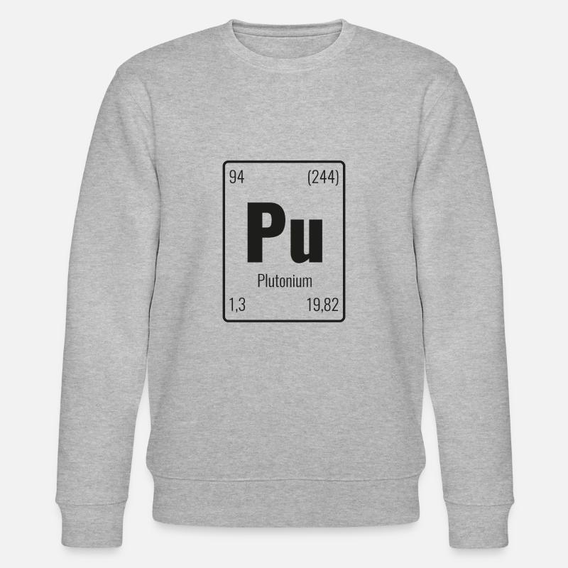 Plutonium-chimiste - Sweat bio CHANGER Stanley/Stella Unisexe - gris chiné