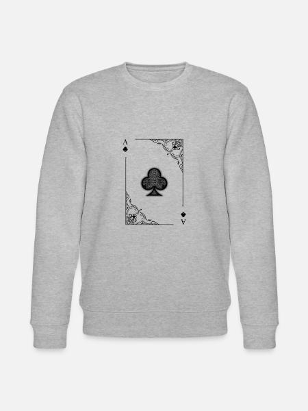 Cartes symboles Cartes Cartes De Jeu De Cartes - Sweat bio CHANGER Stanley/Stella Unisexe - gris chiné