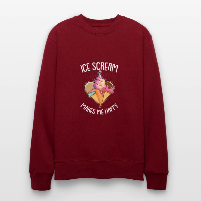 Eiskrem Eis Eiscreme Sommer Spruch Geschenk Stanley/Stella Unisex Bio-Sweatshirt CHANGER 