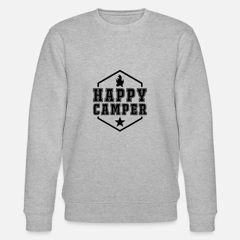 Camping - Stanley/Stella Unisex Bio-Sweatshirt CHANGER  - Grau meliert