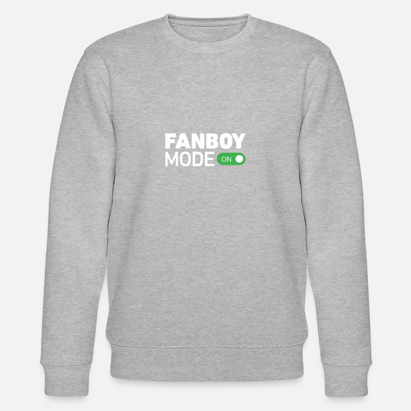 Fanboy-Modus ein - Geek - Stanley/Stella Unisex Bio-Sweatshirt CHANGER  - Grau meliert