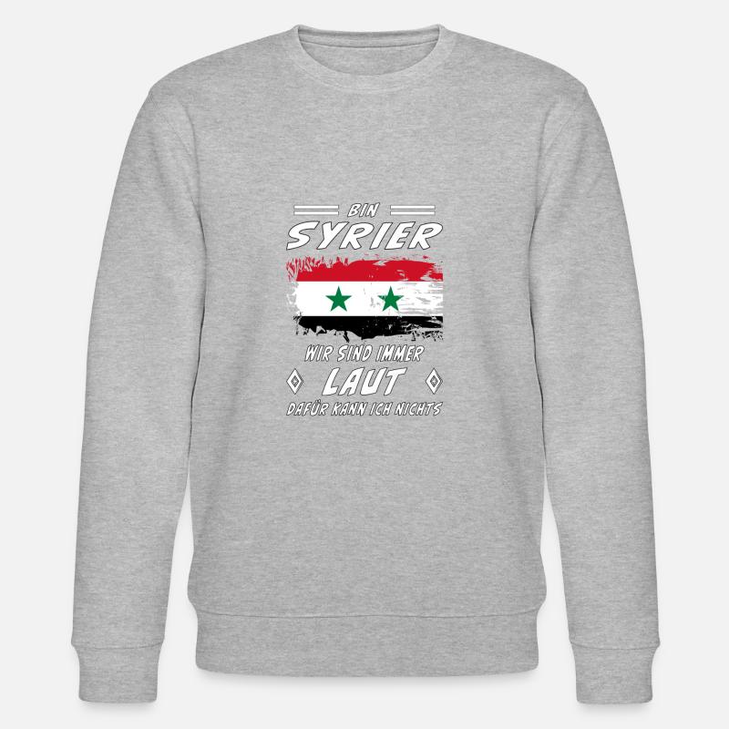 Flagge syrien - Stanley/Stella Unisex Bio-Sweatshirt CHANGER  - Grau meliert