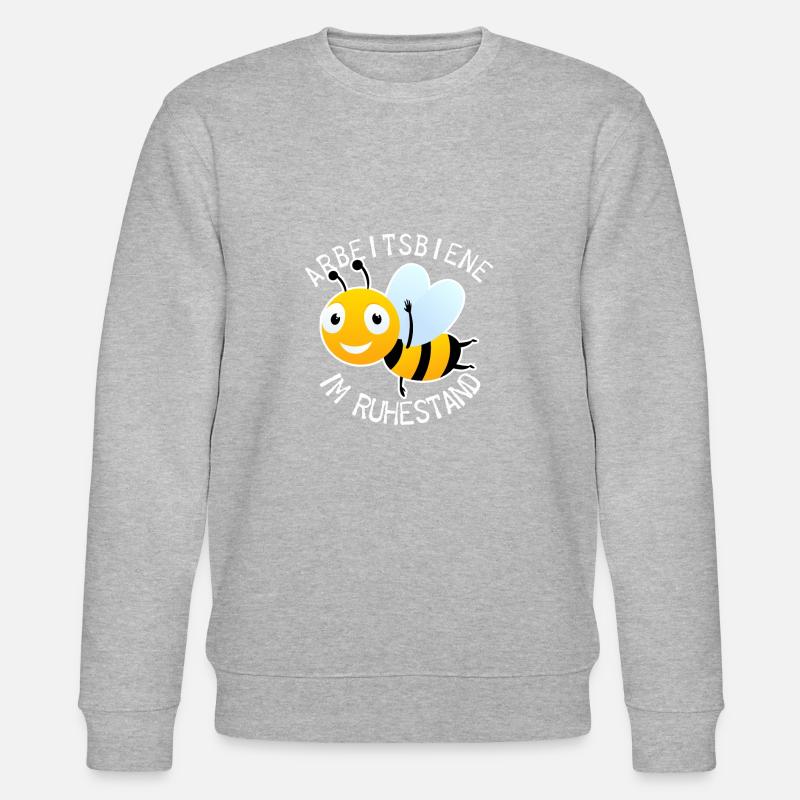 Arbeitsbiene im Ruhestand - Stanley/Stella Unisex Bio-Sweatshirt CHANGER  - Grau meliert