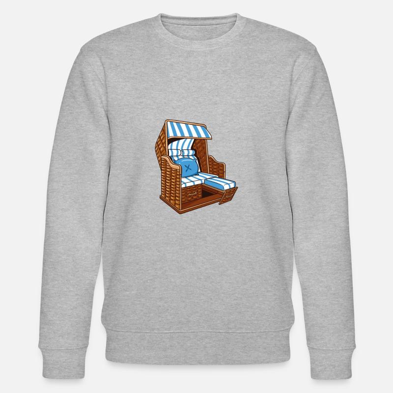 Chaise de plage de vacances - Sweat bio CHANGER Stanley/Stella Unisexe - gris chiné