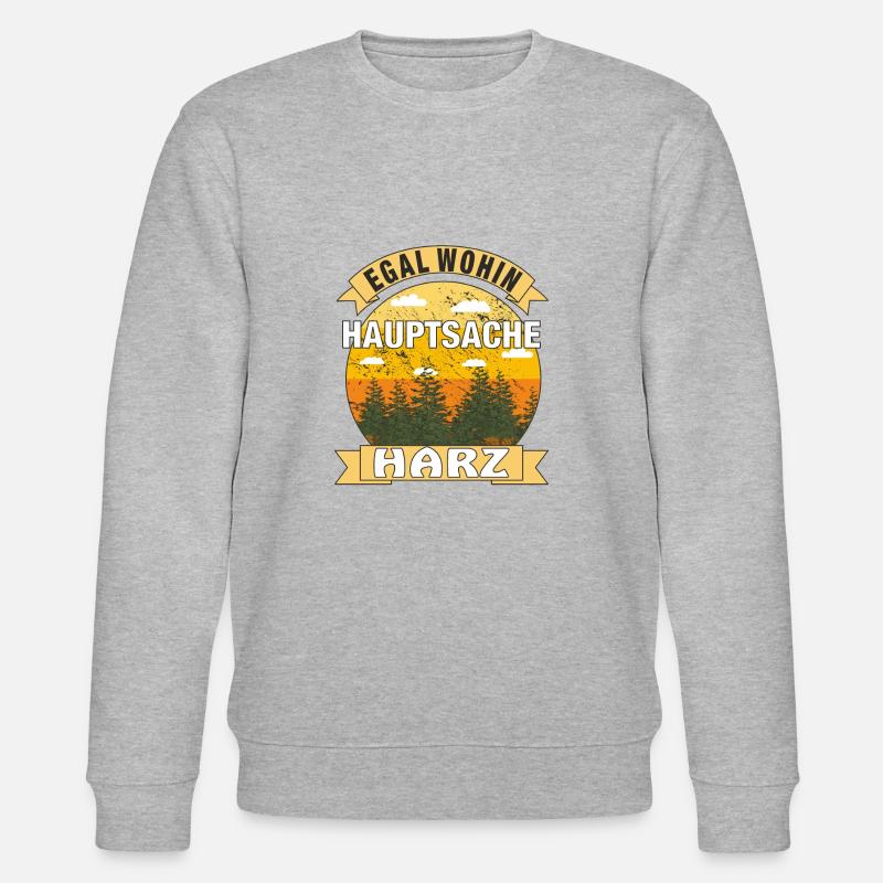 HAUPTSACHE HARZ - Stanley/Stella Unisex Bio-Sweatshirt CHANGER  - Grau meliert