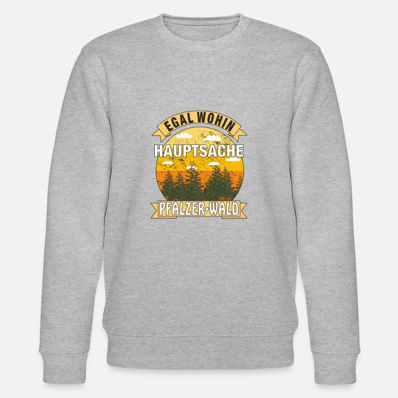 HAUPTSACHE PFÄLZER WALD - Stanley/Stella Unisex Bio-Sweatshirt CHANGER  - Grau meliert