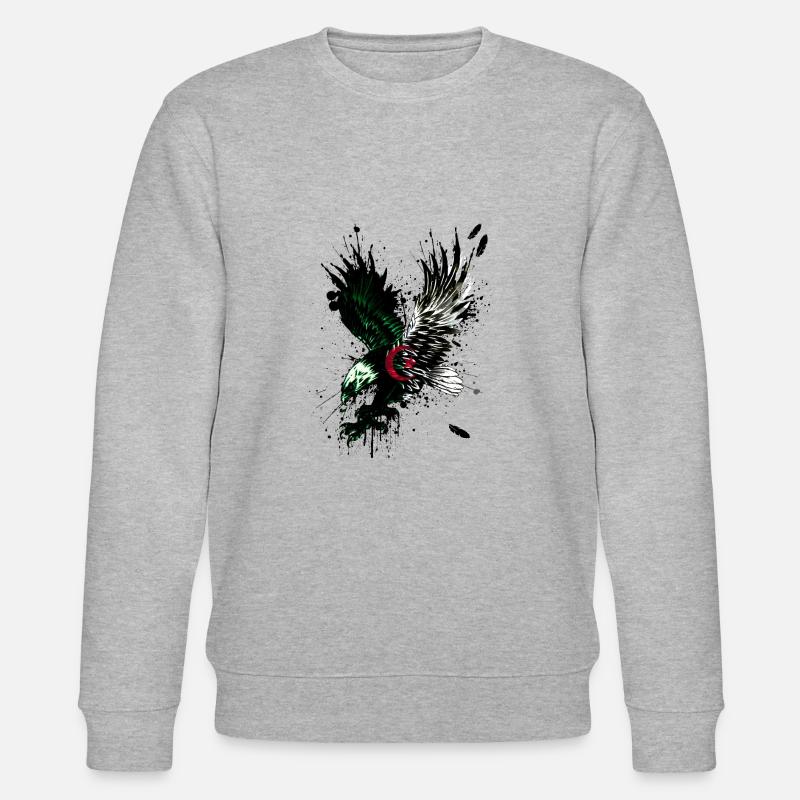 Drapeau Algérie - aigle drapeau algérien - Sweat bio CHANGER Stanley/Stella Unisexe - gris chiné