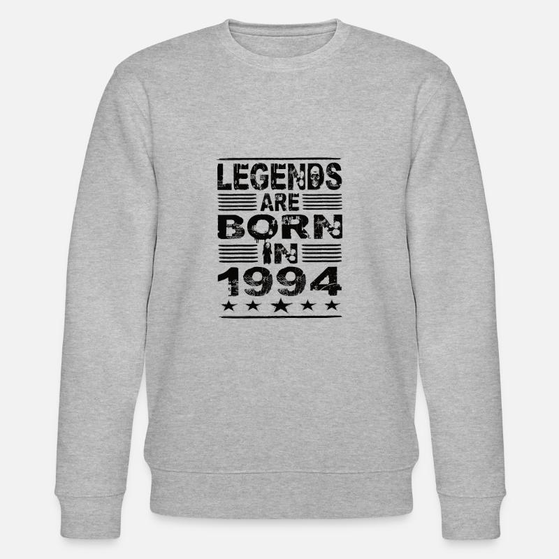 Legenden werden 1994 geboren - Stanley/Stella Unisex Bio-Sweatshirt CHANGER  - Grau meliert