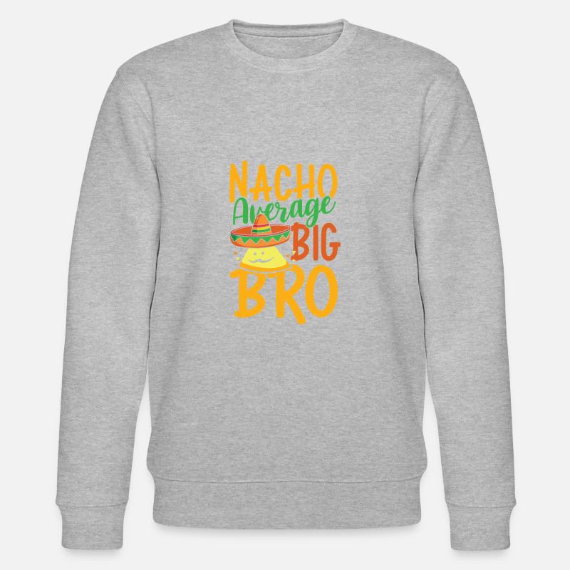 Nacho Durchschnitt Big Bro - Stanley/Stella Unisex Bio-Sweatshirt CHANGER  - Grau meliert