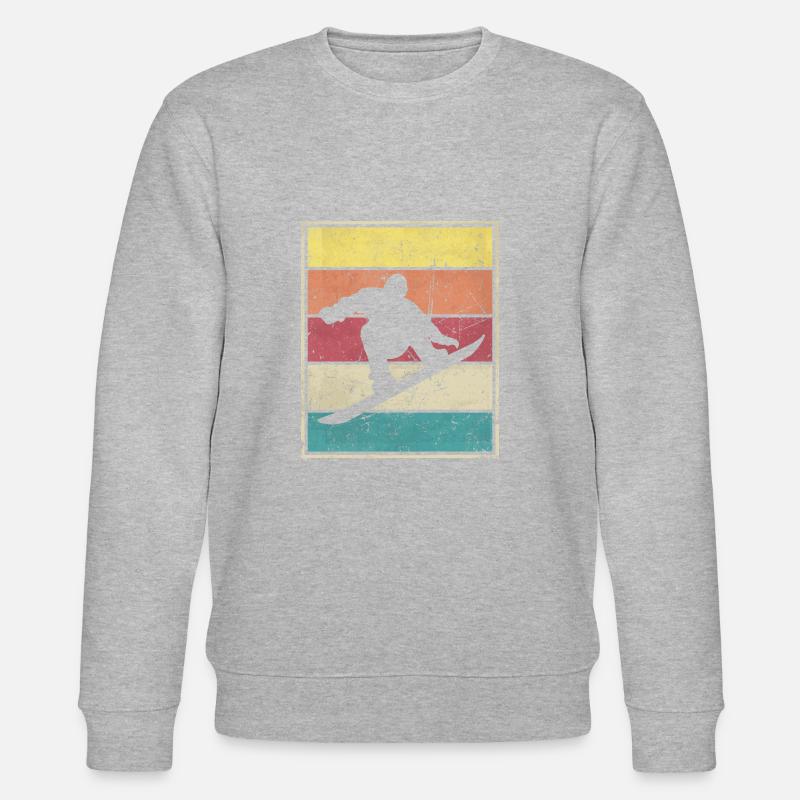 Snowboard - Stanley/Stella Unisex Bio-Sweatshirt CHANGER - Grau meliert