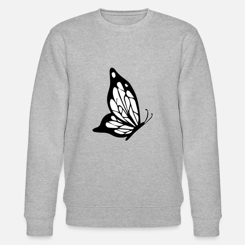 schmetterling - Stanley/Stella Unisex Bio-Sweatshirt CHANGER  - Grau meliert