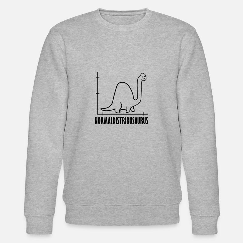 Dinosaure Math Pythagore Mathématicien - Sweat bio CHANGER Stanley/Stella Unisexe - gris chiné